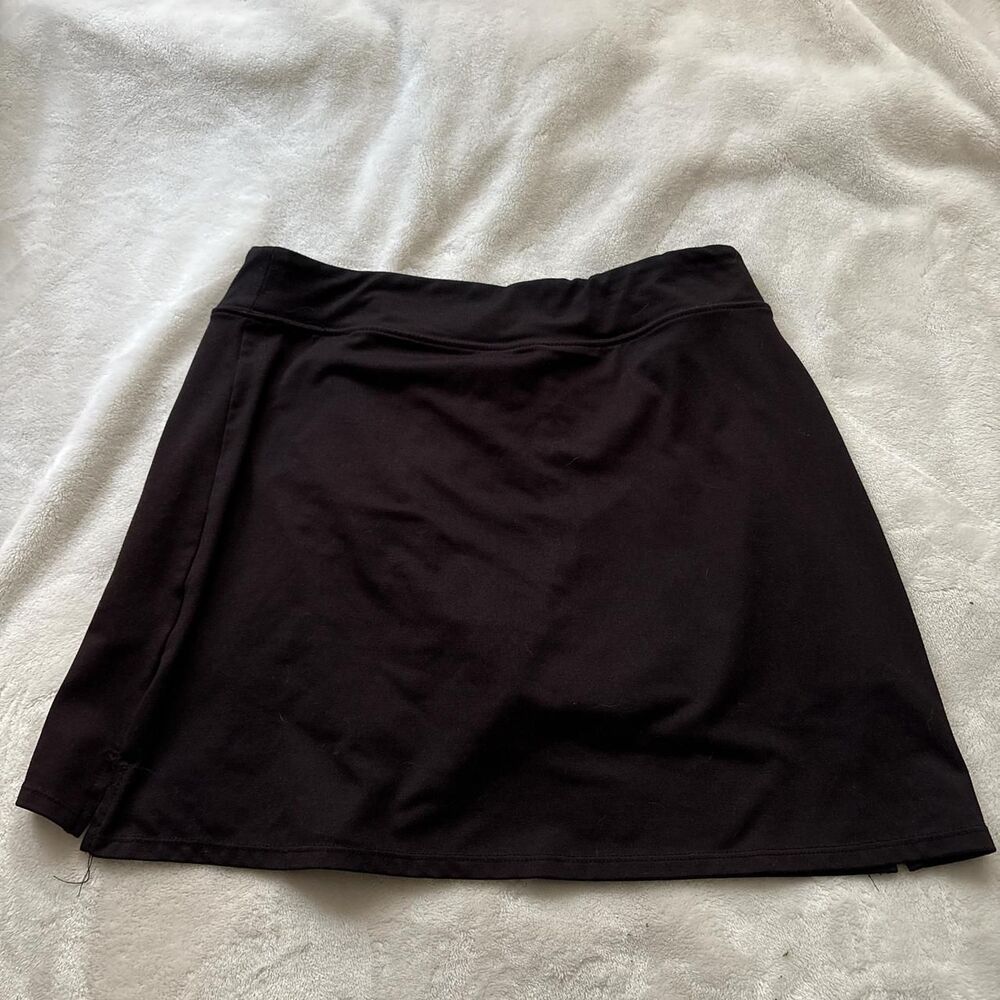 Women's Black Mini Skirt with built in shorts.